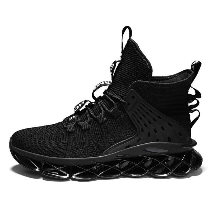 Oulop Men’s High-Top Fly Weave Sports Shoes – Breathable, Lightweight & All-Activity Trainers