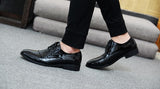 Oulop Men’s Pointed Microfiber Dress Shoes – Sequin Stitch Design, Elegant Formal Style Oulop Men’s Pointed Microfiber Dress Shoes – Sequin Stitch Design, Elegant Formal Style