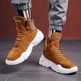 Oulop Men’s High-Top Sports Casual Shoes – Warm, Shock-Absorbing Leather Sneakers for Winter & Fall Oulop Men’s High-Top Sports Casual Shoes – Warm, Shock-Absorbing Leather Sneakers for Winter & Fall