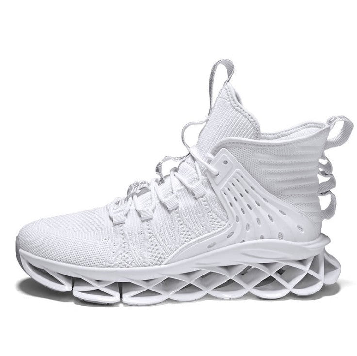 Oulop Men’s High-Top Fly Weave Sports Shoes – Breathable, Lightweight & All-Activity Trainers