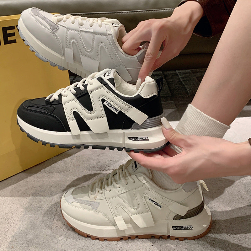 Women’s PU Lace-Up Sneakers – Lightweight, Breathable & Everyday Comfort Women’s PU Lace-Up Sneakers – Lightweight, Breathable & Everyday Comfort