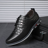 Oulop Men’s British Style Microfiber Leather Shoes – Lace-Up Casual Dress Shoes with Rubber Sole Oulop Men’s British Style Microfiber Leather Shoes – Lace-Up Casual Dress Shoes with Rubber Sole