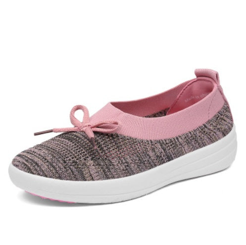 Women’s Low-Top Canvas Sneakers – Breathable Mesh Comfort with Metal Stitch Detail | Slip-On Style
