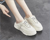 Women’s Leather Baotou Casual Shoes – Breathable Mid-Heel Comfort Slip-Ons Women’s Leather Baotou Casual Shoes – Breathable Mid-Heel Comfort Slip-Ons