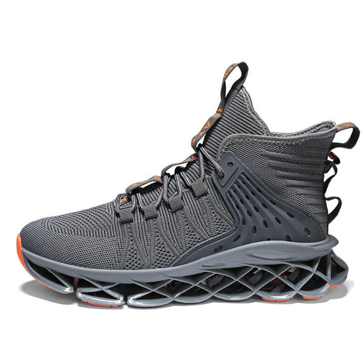 Oulop Men’s High-Top Fly Weave Sports Shoes – Breathable, Lightweight & All-Activity Trainers