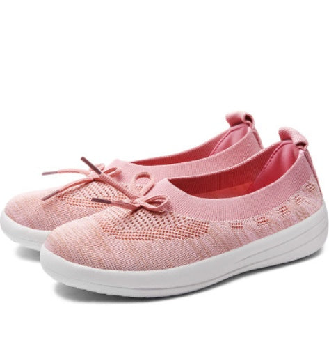 Women’s Low-Top Canvas Sneakers – Breathable Mesh Comfort with Metal Stitch Detail | Slip-On Style