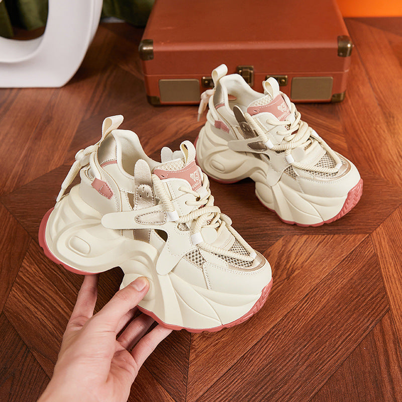 Women’s Wedge Mesh Sneakers – Lightweight, Breathable & Height-Boosting Comfort
