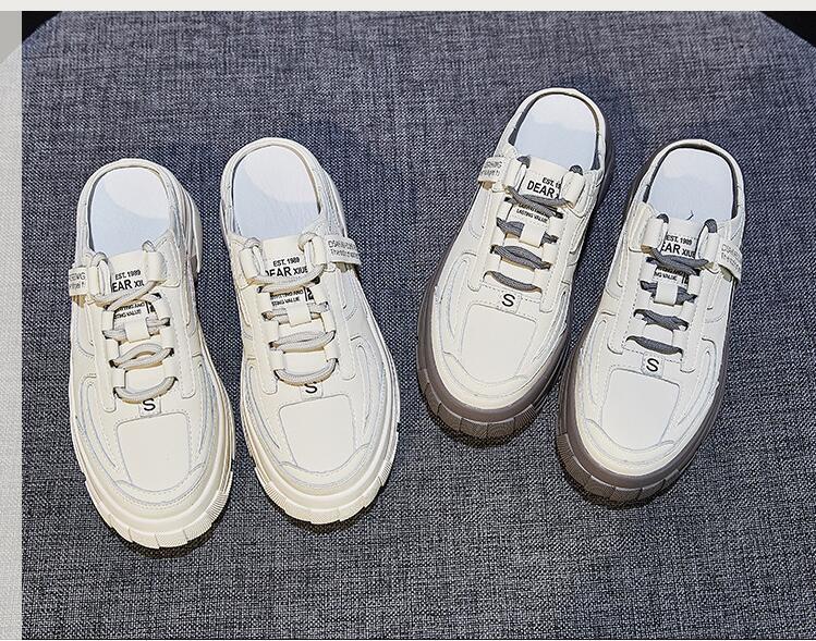 Women’s Leather Baotou Casual Shoes – Breathable Mid-Heel Comfort Slip-Ons Women’s Leather Baotou Casual Shoes – Breathable Mid-Heel Comfort Slip-Ons
