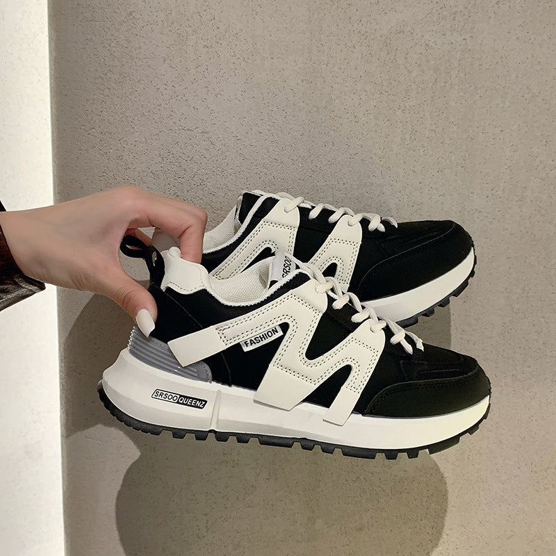 Women’s PU Lace-Up Sneakers – Lightweight, Breathable & Everyday Comfort