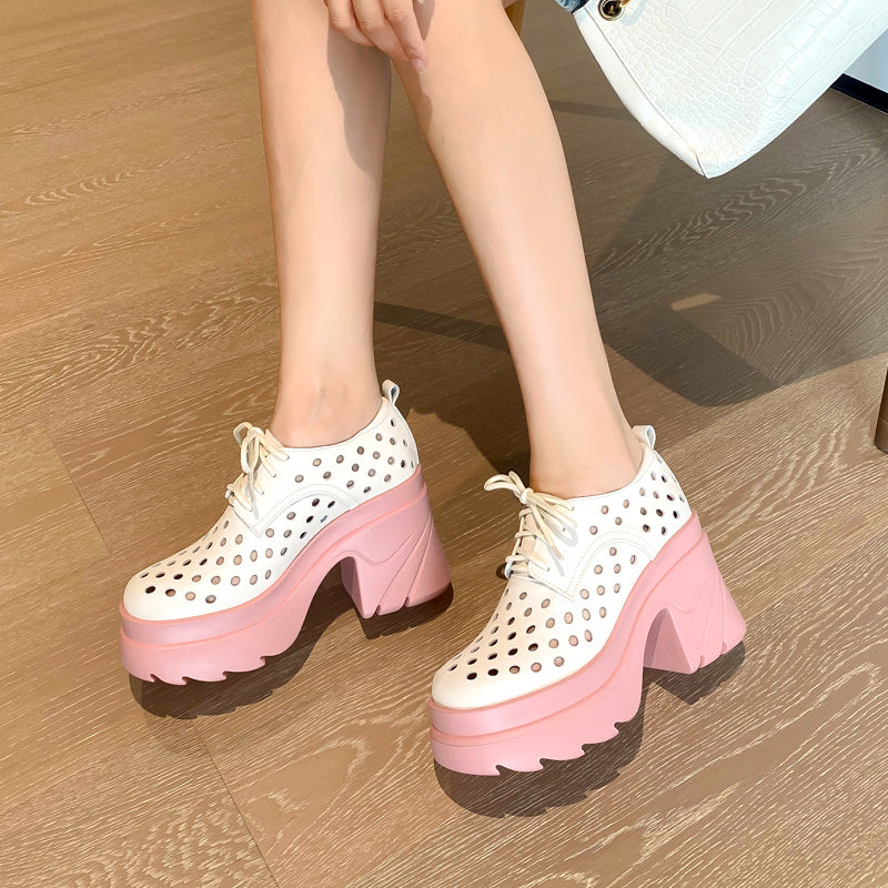 Women Leather Waterproof Platform Fashion Shoes Women Leather Waterproof Platform Fashion Shoes