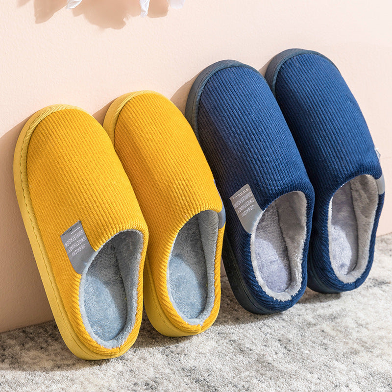 Unisex Cotton Home Slippers – Warm, Breathable & Waterproof Comfort for Couples