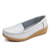 Women’s Leather Wedge Slip-On Shoes — Soft, Stylish & Effortlessly Chic Women’s Leather Wedge Slip-On Shoes — Soft, Stylish & Effortlessly Chic