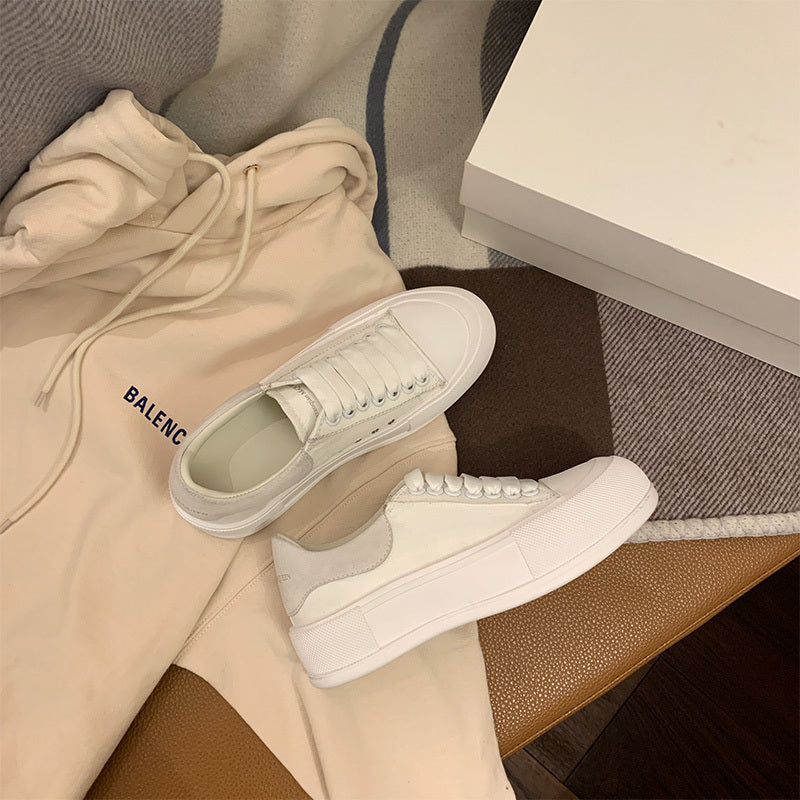 Women's White Canvas Shoes: Versatile Slip-On Sneakers