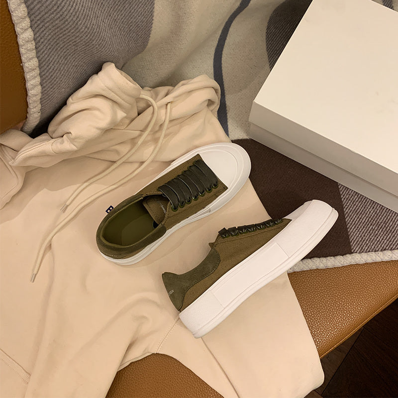 Women's White Canvas Shoes: Versatile Slip-On Sneakers
