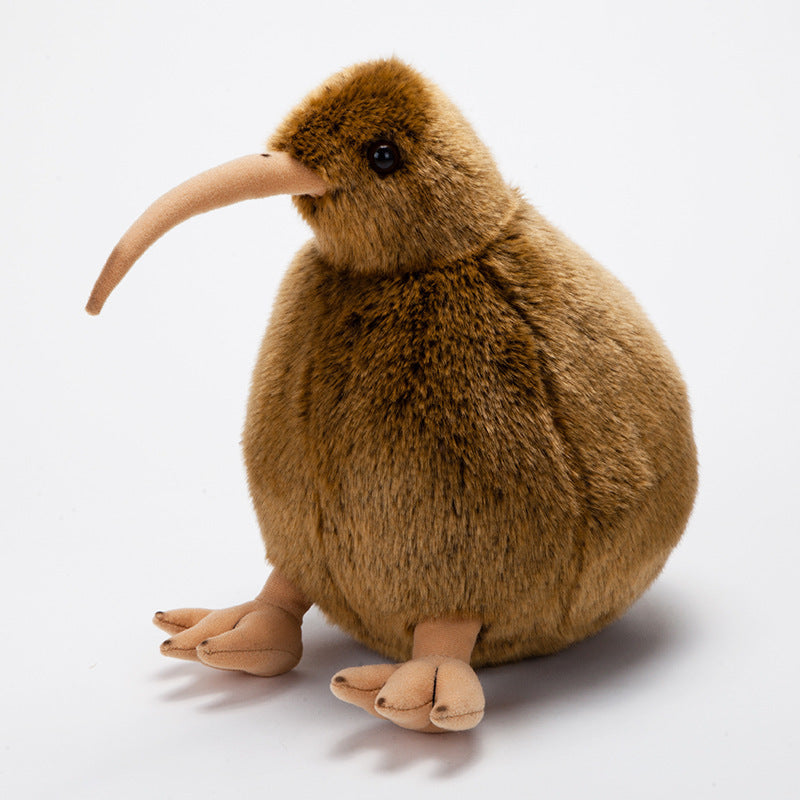 Simulation Kiwi Bird Figurine: New Zealand National Bird Tabletop Doll