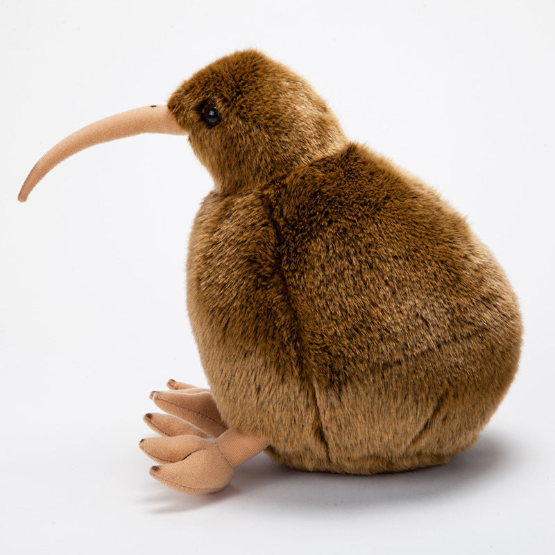 Simulation Kiwi Bird Figurine: New Zealand National Bird Tabletop Doll