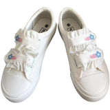 Women’s White Canvas Velcro Shoes – Simple, Casual & Easy to Wear