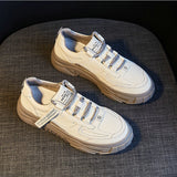 Women’s Leather Baotou Casual Shoes – Breathable Mid-Heel Comfort Slip-Ons